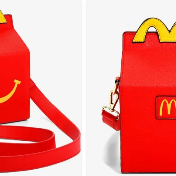McDonald's Happy Meal Box Figural Crossbody Bag Red NEW SEALED - Picture 5 of 16